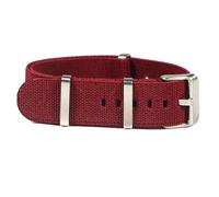 HELBAY Men's Nylon Watch Straps, 20mm/22mm, Replacement Watch Straps, Casual and Simple,Rojo,18 mm