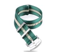 HELBAY Men's Nylon Watch Straps, 20mm/22mm, Watch Accessories, Casual and Simple,Beige verdoso,22 mm