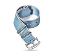 HELBAY Men's Nylon Watch Straps, 20mm/22mm, Watch Accessories, Casual and Simple,Gris azulado claro,22 mm