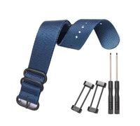 HELBAY Men's Nylon Watch Straps, Suitable for Replacing Smartwatches, Watch Accessories,Azul Real B,24 mm