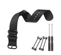 HELBAY Men's Nylon Watch Straps, Suitable for Replacing Smartwatches, Watch Accessories,Negro B,24 mm