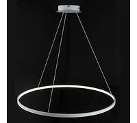 HELCEKOU Lámpara Colgante LED Circular Ajustable - Lámpara de araña Moderna de Metal acrílico para Sala de Estar, Dormitorio y Comedor, luz Blanca Neutra, 100 cm, 63 W