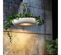 HELCEKOU Lámpara Colgante Sky Garden, diseño nórdico, Babylon, para Maceta, Ajustable, Creativa, para decoración del hogar, Color Blanco, sin Bombilla