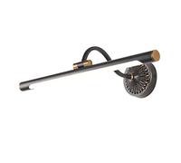 HELCEKOU Lámpara LED para Espejo de baño, IP44, Estilo Vintage, Blanco Neutro 4000K, Aplique de Pared para baño, Frontal Ajustable 180°, H65, Luces de tocador de Cobre, L45cm, The New