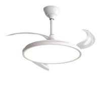 HELCEKOU Ventiladores de Techo con luz Un Cielo Lleno de Ventiladores eléctricos, Todo en una lámpara Colgante.