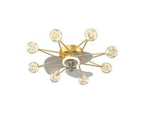 HELCEKOU Ventiladores de Techo con luz Un Cielo Lleno de Ventiladores eléctricos, Todo en una lámpara Colgante.