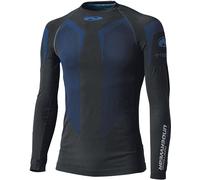 Held 3D Skin Cool Top Camisa funcional, negro/azul, Talla XS