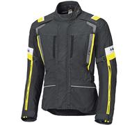 Held 4-Touring II Chaqueta textil de moto impermeable, negro/amarillo, Talla 3XL
