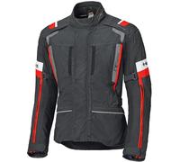 Held 4-Touring II Chaqueta textil de moto impermeable, negro-rojo, tamaño 5XL para Hombres