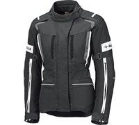 Held 4-Touring II Chaqueta textil impermeable para mujer, negro-blanco, tamaño L