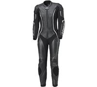 Held Ayana 3 - Traje de piel de una pieza para mujer - Certificado AAA CE según EN 17092 - Ropa de moto para mujer con protectores de nivel 2 D3O - Rodilleras - Piel de vacuno suave - Negro-Blanco