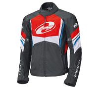 Held Baxley Top Chaqueta textil de moto impermeable, negro-rojo-azul, tamaño M para Hombres