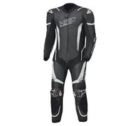 HELD Brands Hatch - Mono de piel para motocicleta con protectores D3o T5 nivel 2, ropa de protección CE clase AAA, color negro y blanco, talla 52