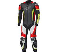 Held Brands Hatch Traje de cuero de moto de una sola pieza, negro-blanco-rojo, tamaño 54 para Hombres