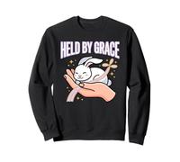 Held by Grace Christian Cita Fe Fiel Conejito Amante Sudadera