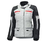 Held Carese 3 Top - Chaqueta de moto para mujer, clase de protección AA, certificado EN 17092, D3O Level2, membrana Gore-Tex 100% impermeable, resistente al viento, transpirable, color gris y negro
