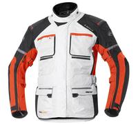 Held Carese II chaqueta textil de motocicleta para damas y hombres, gris-naranja, tamaño S