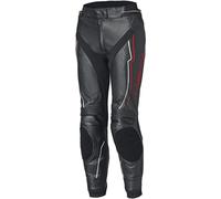 Held Debbie 3 Base Pantalones de cuero para moto para mujer, negro/neón rojo, Talla 44