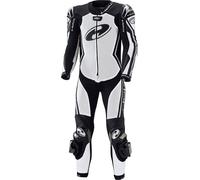 Held Full Speed Traje de cuero de motocicleta de una sola pieza mujeres, negro-blanco, tamaño 38