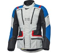 Held Hakuna Matata 3 Chaqueta textil de moto impermeable, gris-rojo-azul, tamaño 4XL para Hombres