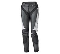 Held Lane II Pantalones de cuero para motocicletas para mujer, negro-blanco, tamaño 40