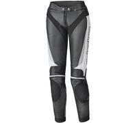 Held Lane II Pantalones de cuero para motocicletas para mujer, negro-blanco, tamaño L