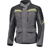 Held Lonborg Top Chaqueta textil de moto para mujer, negro-gris-amarillo, tamaño M