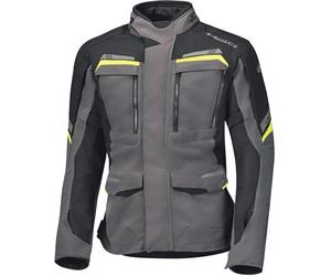 Held Lonborg Top Chaqueta textil Motocycle, negro-gris-amarillo, tamaño 5XL para Hombres