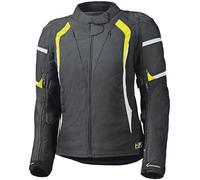Held Luca Gore-Tex Chaqueta textil para mujer, negro/amarillo neón, Talla Mujer S