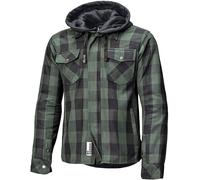 Held Lumberjack II Chaqueta textil para motocicletas, negro-verde, tamaño 2XL para Hombres
