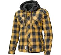 Held Lumberjack II Chaqueta textil para motocicletas, negro-amarillo, tamaño L para Hombres