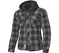 Held Lumberjack II Chaqueta textil para motocicletas, negro-gris, tamaño 6XL para Hombres