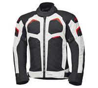 Held Manzano Top chaqueta textil impermeable para motocicletas, negro-blanco-rojo, tamaño XL para Hombres