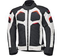 Held Manzano Top chaqueta textil impermeable para motocicletas, negro-blanco-rojo, tamaño 2XL para Hombres
