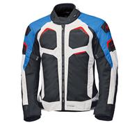 Held Manzano Top chaqueta textil impermeable para motocicletas, negro-blanco-azul, tamaño 2XL para Hombres