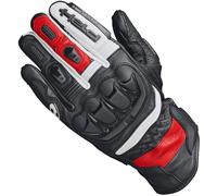 Held Misawa Guante de moto, Negro/Blanco/Rojo, Talla 9