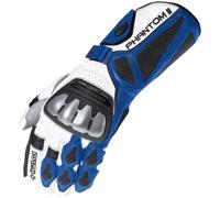 Held Phantom II Guantes de la motocicleta, blanco/azul, Talla 6 (XS)