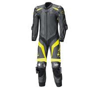 Held Race-Evo II Traje de cuero de motocicleta de una sola pieza, negro-amarillo, tamaño 56 para Hombres
