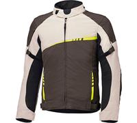 Held Renegade 2, chaqueta textil impermeable L male Marrón Oscuro/Beige/Amarillo Neón