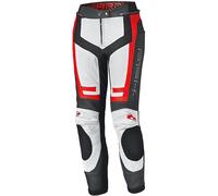 Held Rocket 3.0 Pantalones de cuero de moto para mujer, blanco/rojo, Talla 38