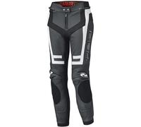 Held Rocket 3.0 Pantalones de cuero de moto para mujer, Negro/Blanco, Talla 44