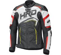Held Safer II Chaqueta de cuero moto, negro-blanco-rojo, tamaño L para Hombres
