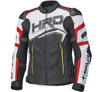 Held Safer SRX Chaqueta textil de motocicleta, negro/rojo/blanco, Talla Lang S