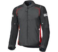 Held Savona Top Chaqueta textil de moto impermeable, negro-rojo, tamaño 2XL para Hombres