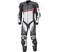Held Slade II Traje de cuero para motocicleta de una pieza, Negro/Blanco/Rojo, Talla 46