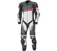 Held Slade II Traje de cuero para motocicleta de una pieza, Negro/Blanco/Rojo, Talla 54
