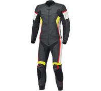 Held Spire 2 Traje de cuero de moto de dos piezas, negro-blanco-rojo, tamaño 56 para Hombres