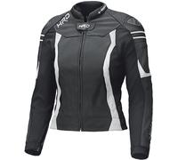 Held Street 3.0 Chaqueta de cuero de moto para mujer, negro-blanco, tamaño M