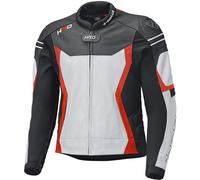 Held Street 3.0 Chaqueta de cuero moto, blanco-rojo, tamaño 50 para Hombres