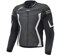 Held Street 3.0 Chaqueta de cuero moto, Negro/Blanco, Talla 52